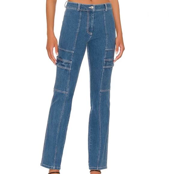 Revolve Chiara Pants in Dark Blue Cargo XL - Picture 1 of 8